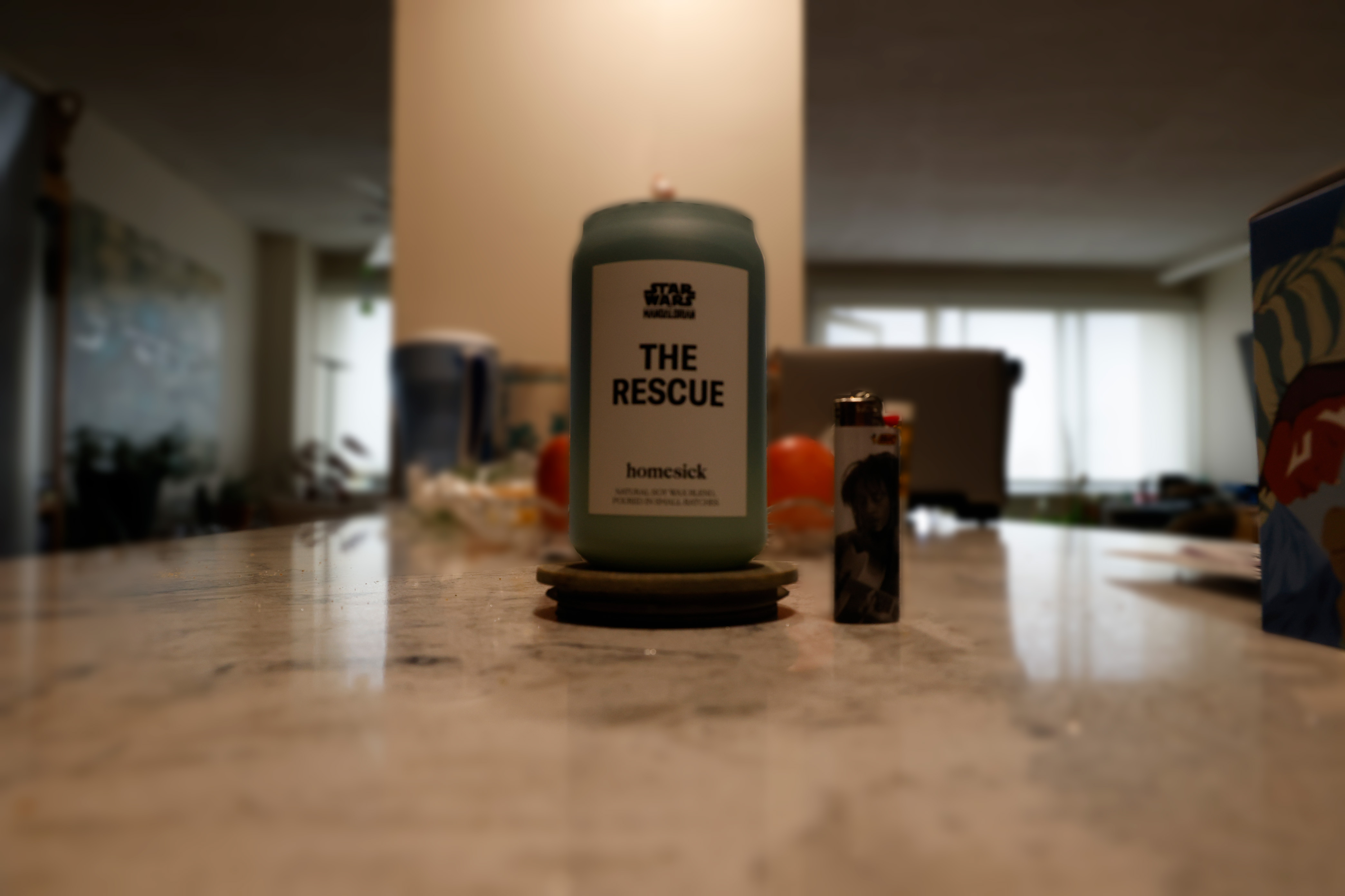 Digitally edited shallow depth of field photo