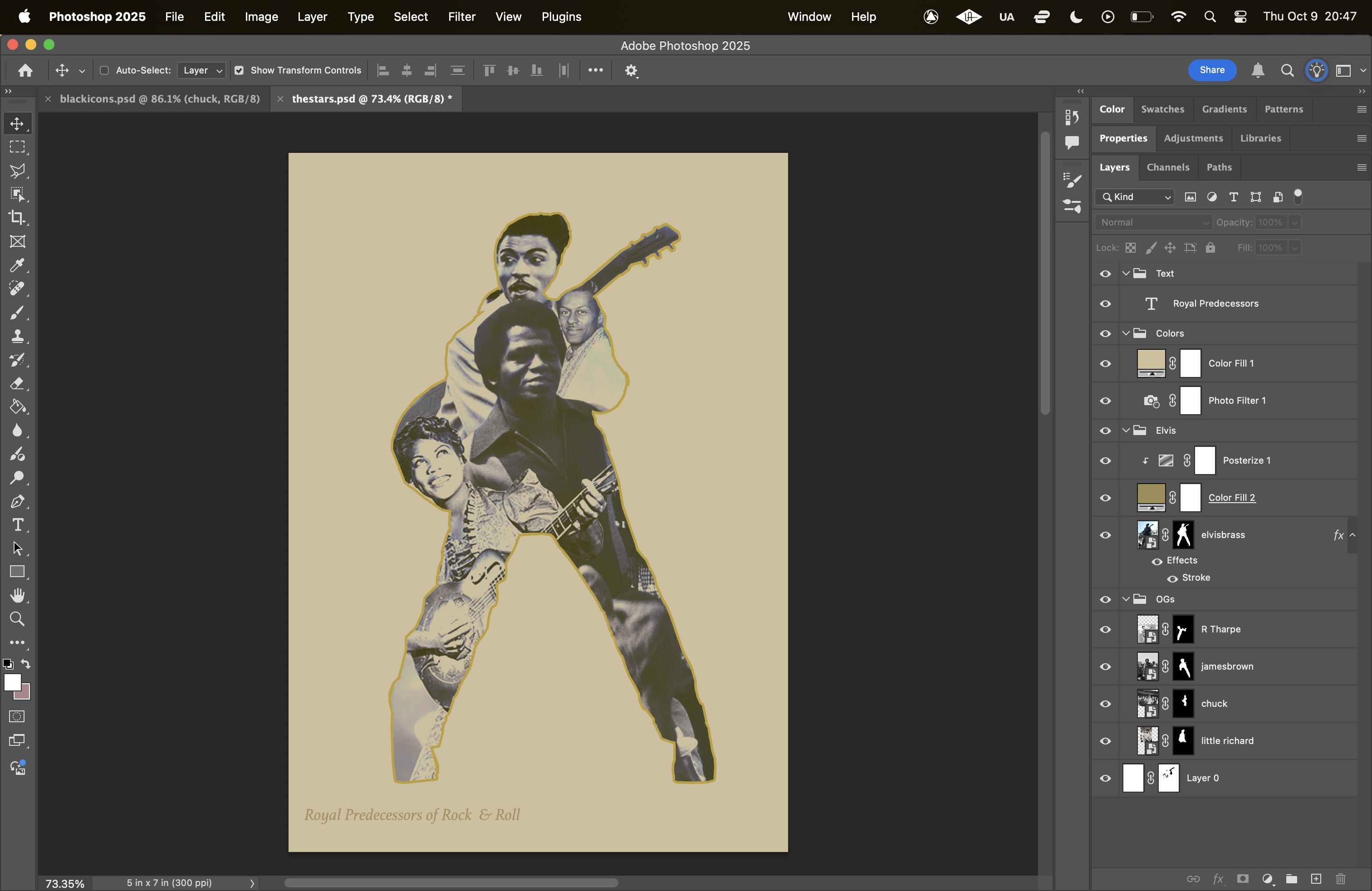 Layers for Royal Predecessors photomontage